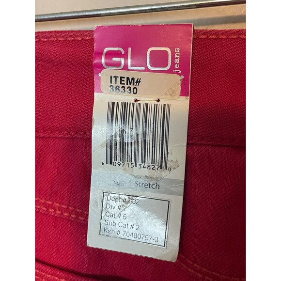 Y2K Glo Jeans Scarlet Red Hot Low-Rise Bootcut Stretch Juniors Size 1 - Picture 6 of 8